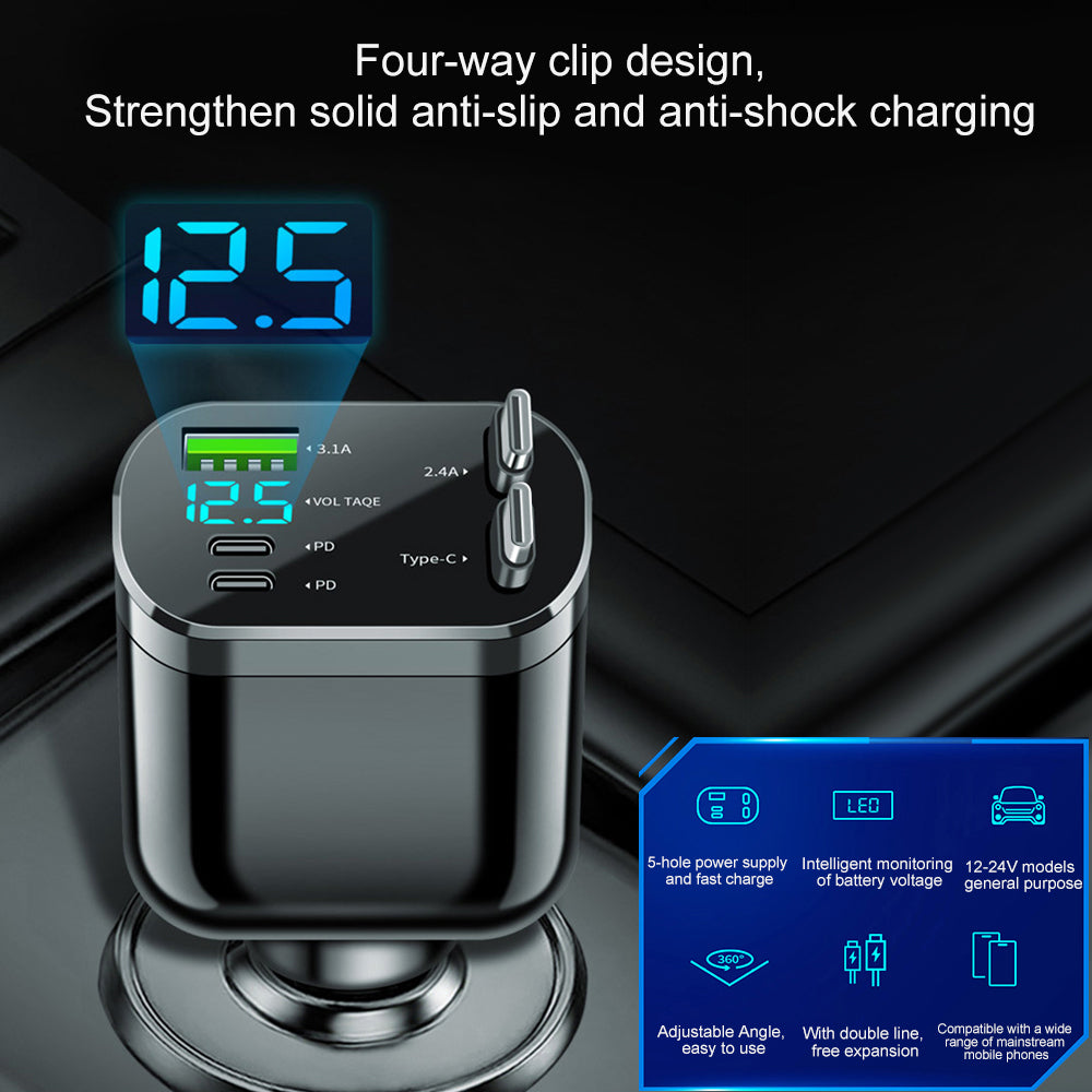 5 in 1 Smart Car Charger