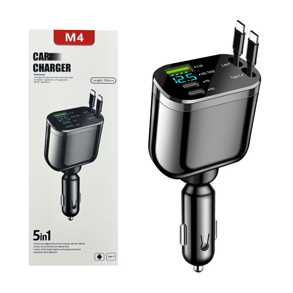 5 in 1 Smart Car Charger