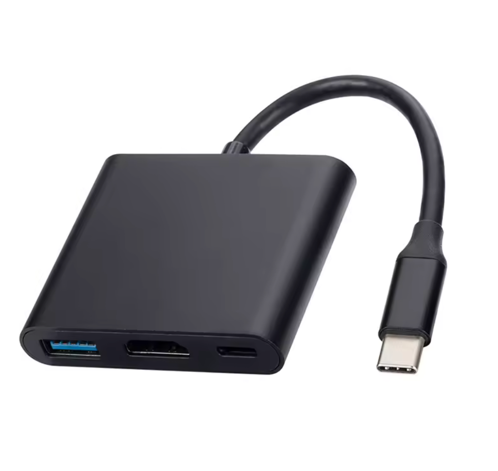 4K 3 in 1 Type-C Hub Multiport Adapter
