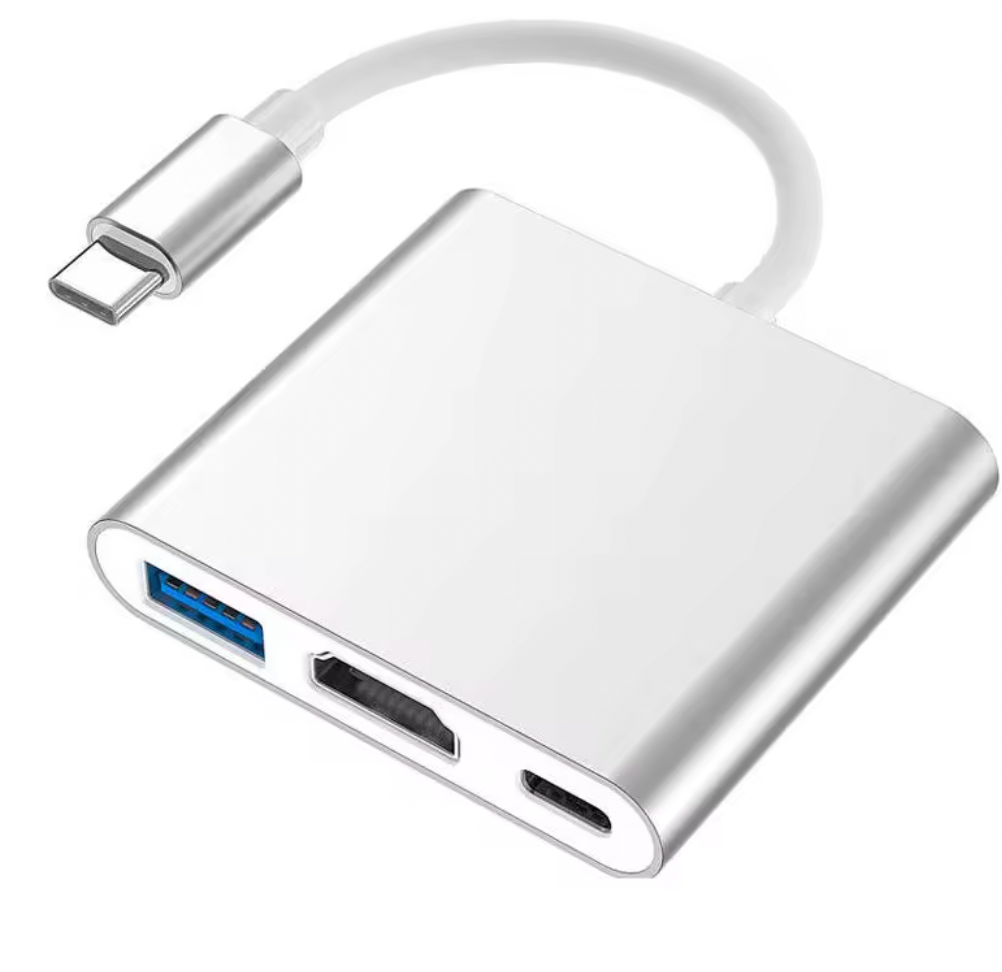 4K 3 in 1 Type-C Hub Multiport Adapter