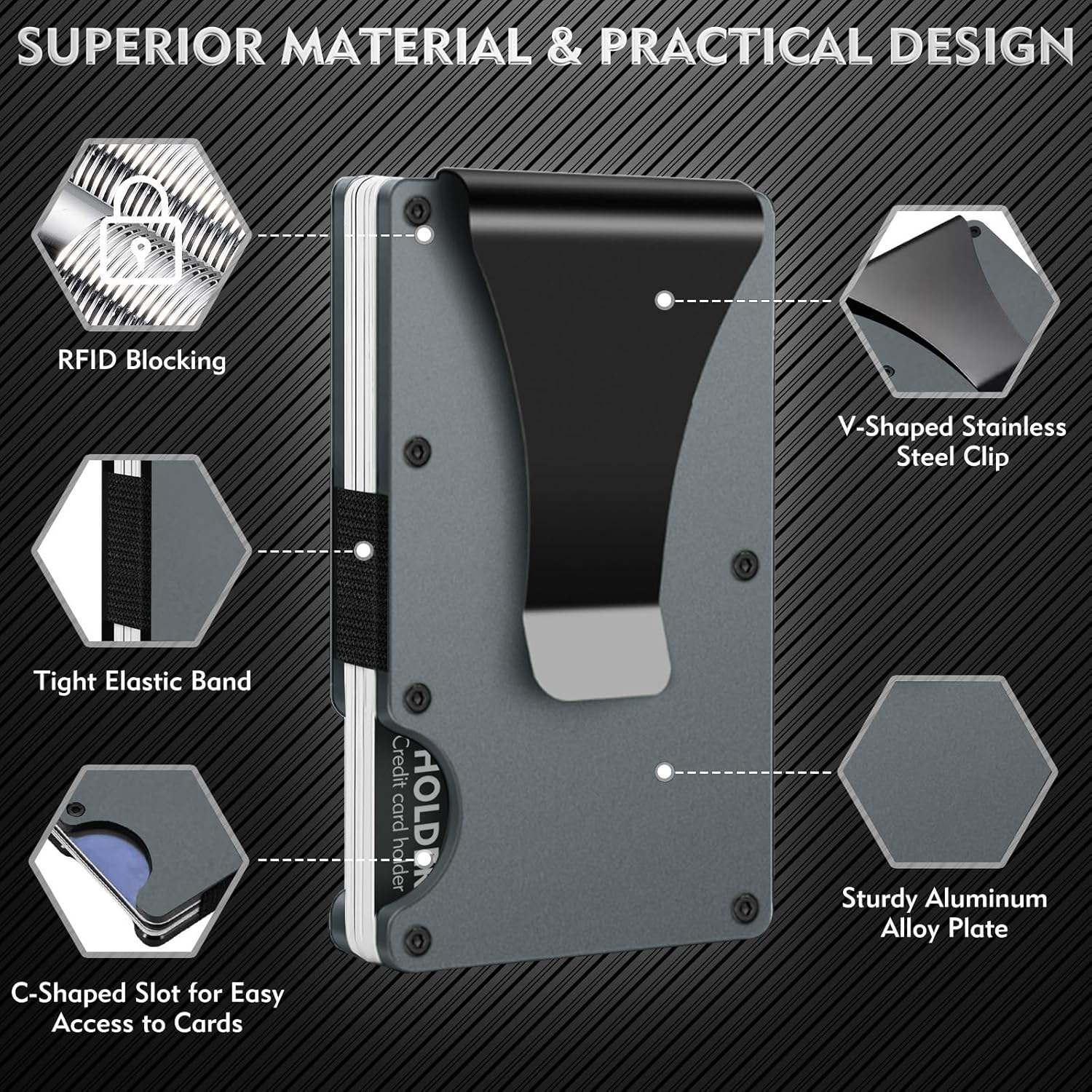RFID Blocking Metal Wallet