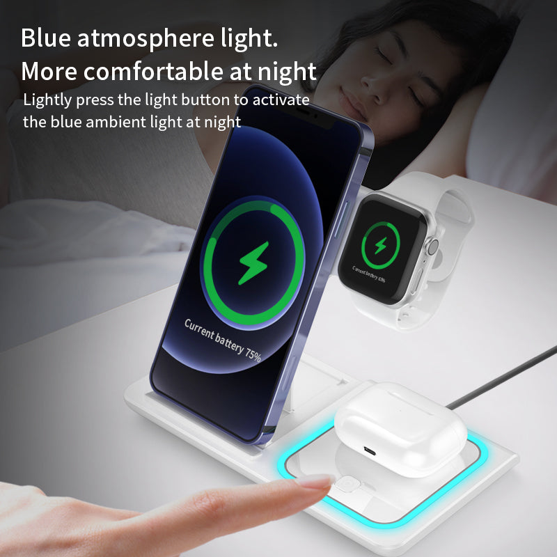 3 in 1 Wireless Charging Station